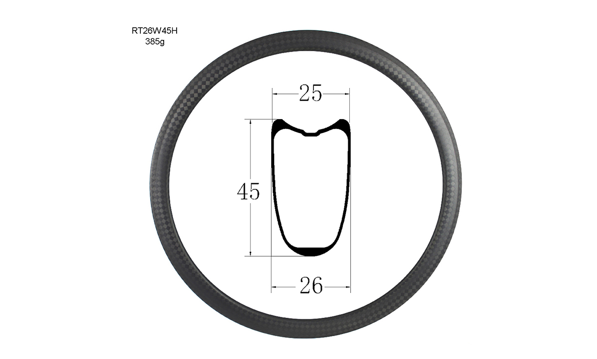 Good quality haro-bike-rims carbon road rim RT26W45H